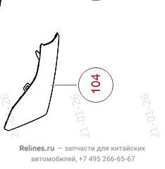 Нижняя накладка бампера левая