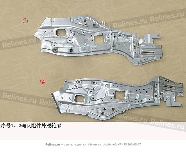 LWR section assy INR panel a pillar RH