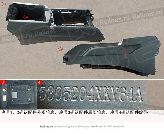 Auxiliary inst panel body assy