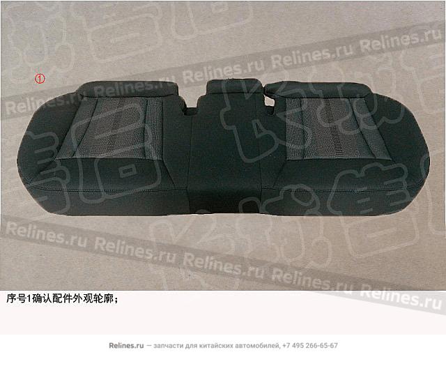 Cushion assy-rr seat