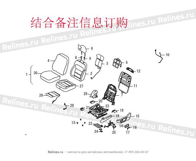 FR seat assy LH - 68006***W09AA