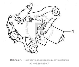 Мотор стеклоочистителя заднего - 63101***M01A