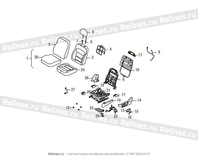 FR seat assy LH - 68005***W09AA