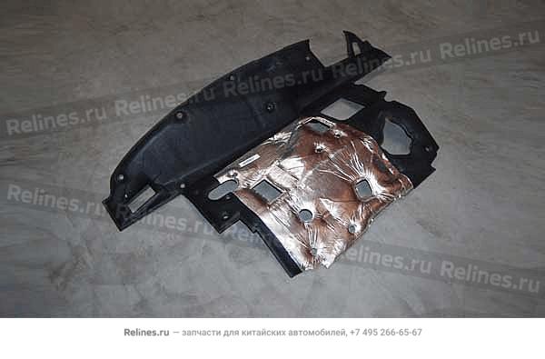 Shock absorbing gasket UPR - FR baffle