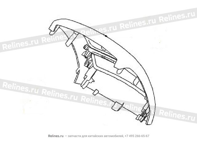 Console RR UPR panel body - 53052***W09A