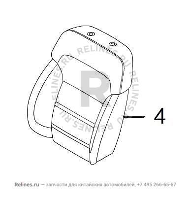 Подушка спинки водительского сиденья - 680511***11EDE