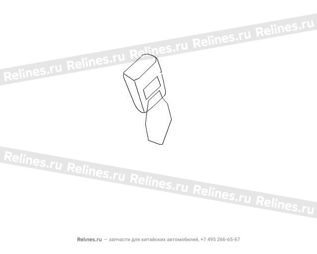 Ремень безопасности в сборе, задний ряд - 581213***81A86