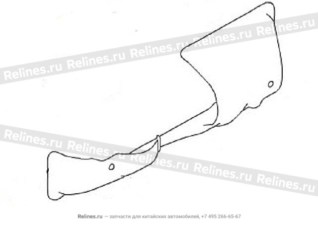 Heat insulator-exhaust manifold - 1008***ED01