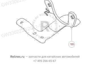 Кронштейн вакуумного насоса - 35411***W02A