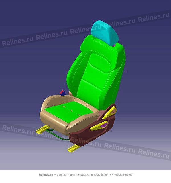 Сиденье переднее левое в сборе - 4020***0AA