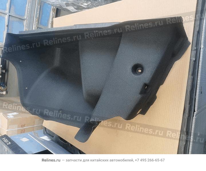 RH trim panel assy, trunk compartment