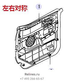 INR trim panel assy-rr door LH