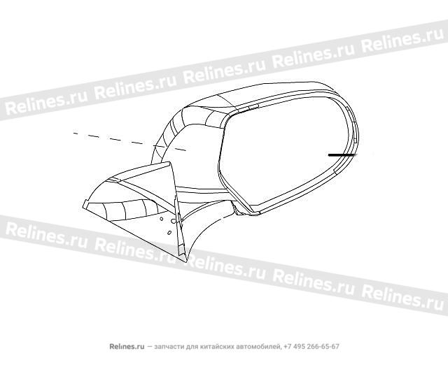 Door mirror assy LH