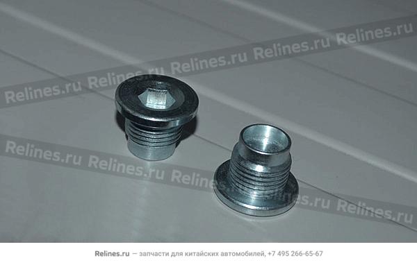 Oil metering bolt