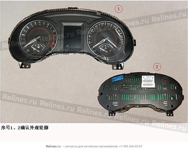 Combination inst panel assy - 38202***Z08D