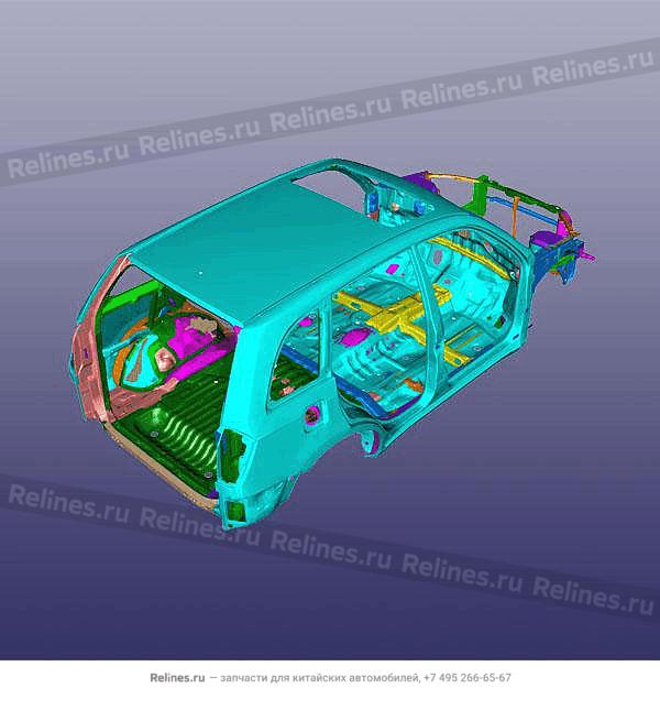 Vehicle body frame