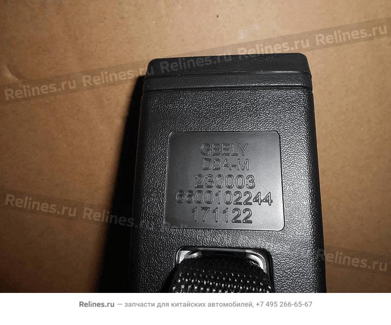 Safety belt buckle assy,middle and right - 80420***0742