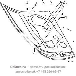 Дверь передняя левая - 61011***6PXA