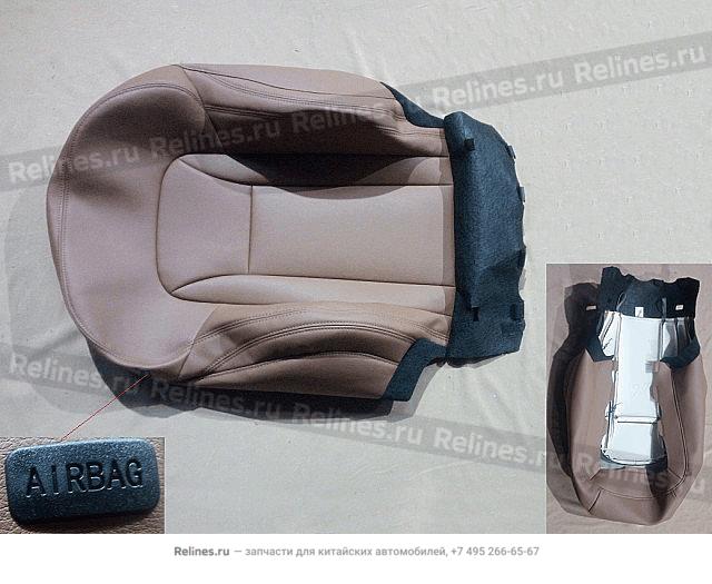 Side airbag leather backrest cover assy,