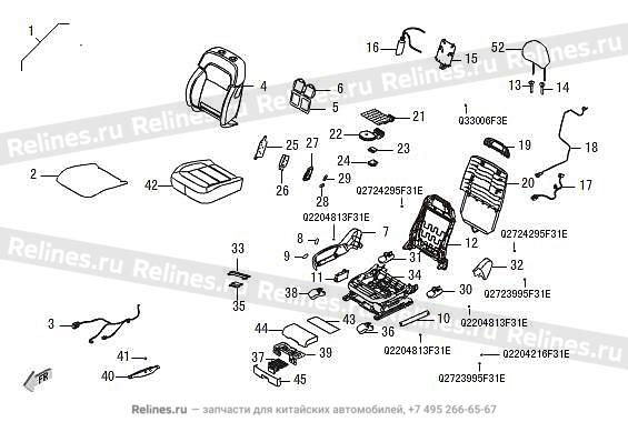 Assist driver seat assy - 690004***08B86