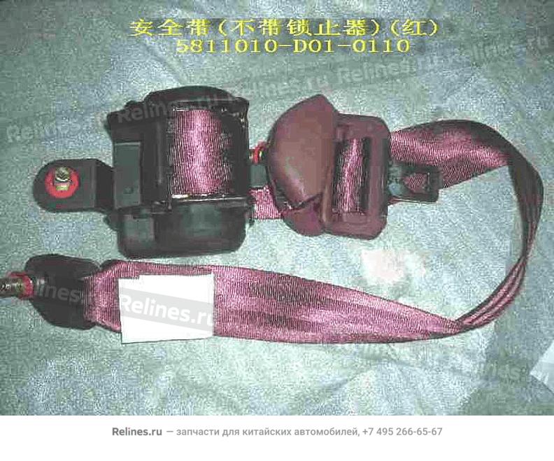 FR seat belt assy(red) - 581101***1-0110