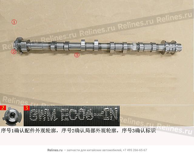 Air intake camshaft assy - 1006***EC06