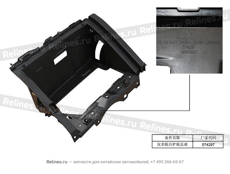 Right shield,dash board - 60270***0742