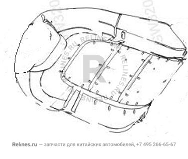 Подушка спинки сиденья водителя в сборе - 680511***04BUC