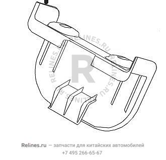 Guard panel,RR seat headrest groove