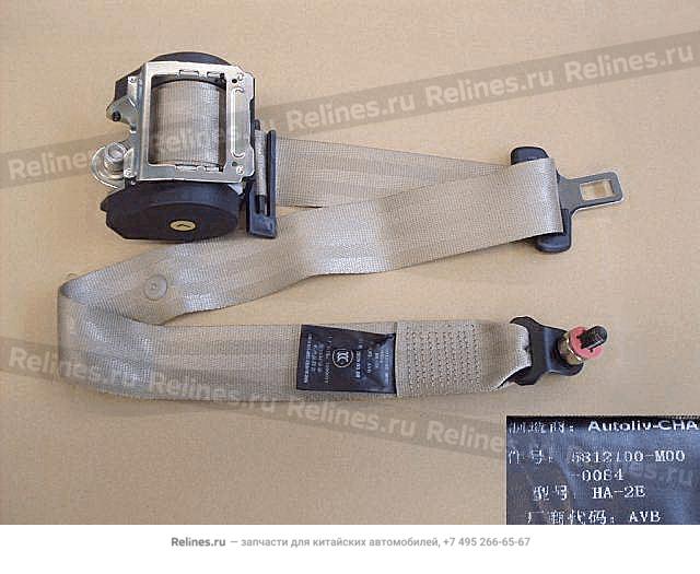 RR seat belt assy LH - 581210***0-0084