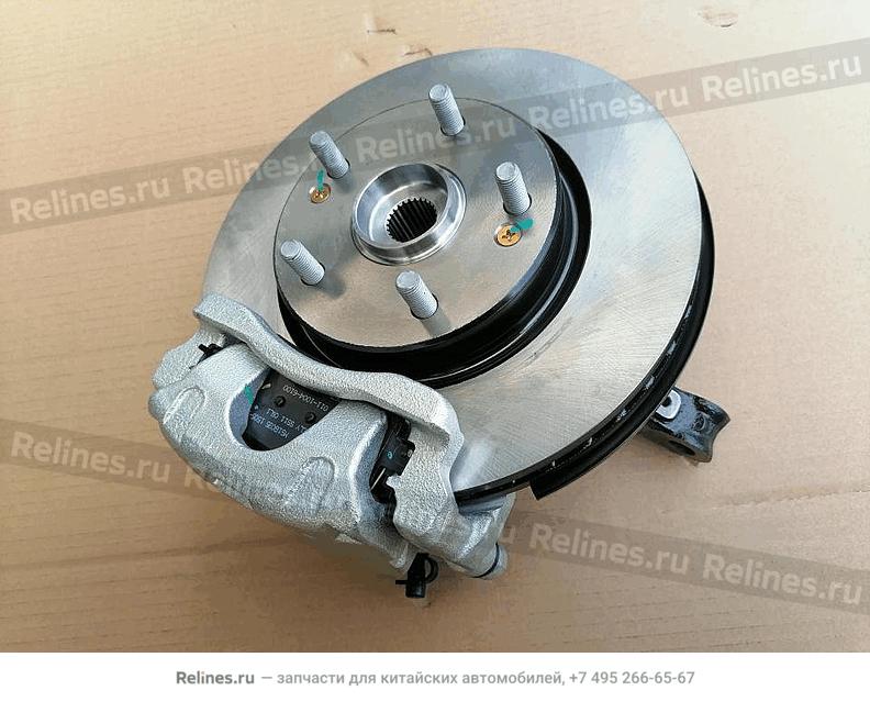 RF disc brake & steering knuckle assy - 404***700