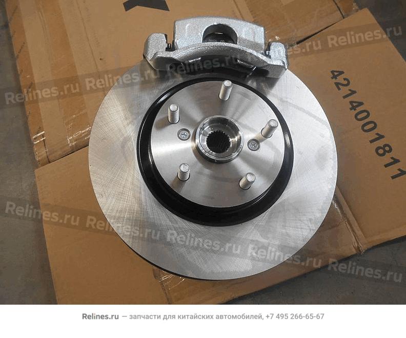 LF disc brake & steering knuckle assy