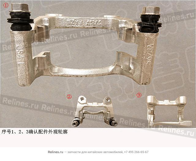 RR brake caliper brkt assy,LH - 35023***Y00A