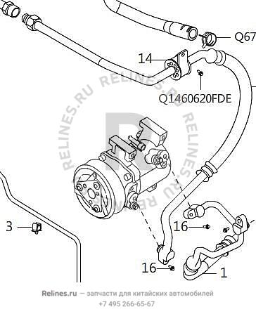 Hose assy,a/c low pressure