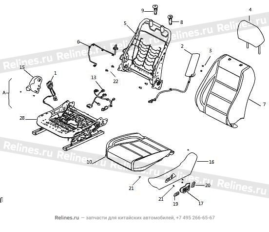 Assist driver seat assy - 690001***08BE3