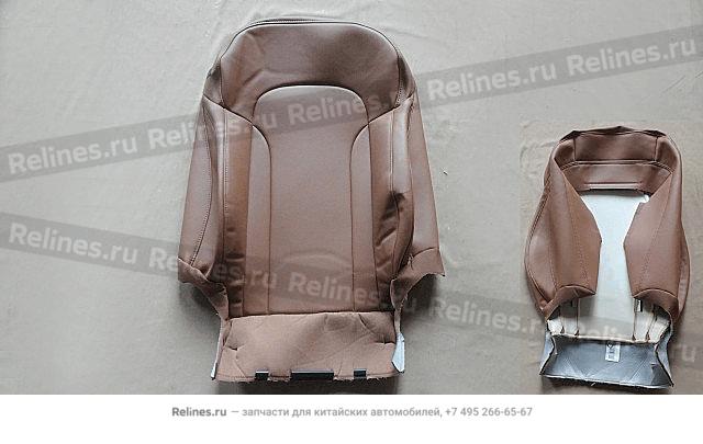 Backrest cover assy FR seat RH (leather)