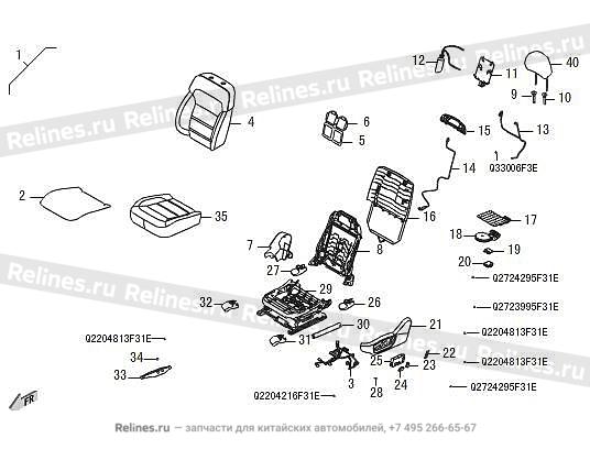 Driver seat assy - 680080***08BD7