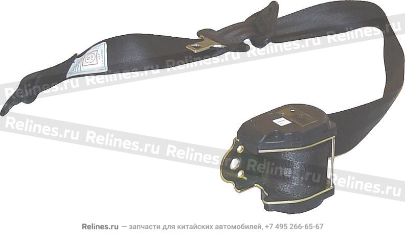 Safety belt assy - RR seat RH