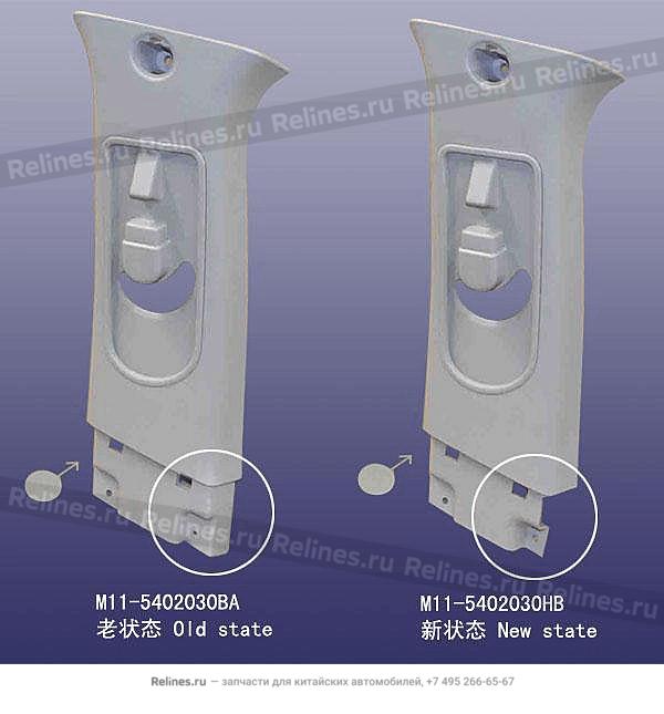 UPR protecting plate-pillar b LH - M11-5***30HB