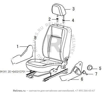 FR seat assy RH(w/glove box) - 6900***M00