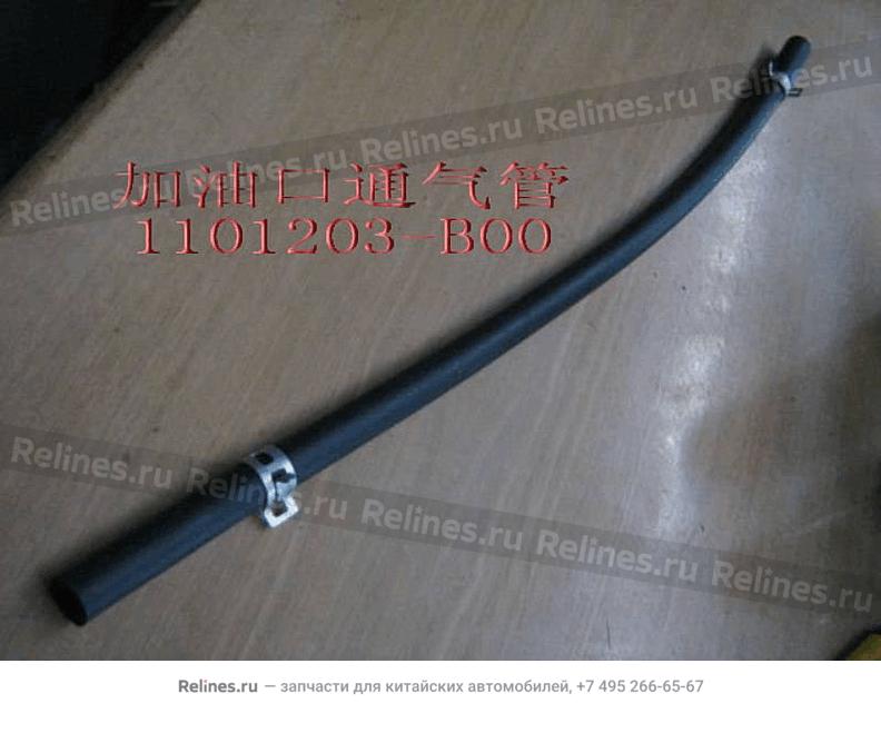 Ventilation hose-fuel filler