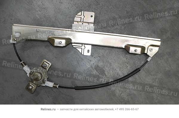 Glass regulator-rr door LH - S18-6***10BA