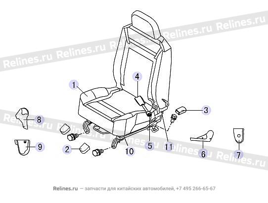 FR seat assy LH - 6800100-***B1-0804