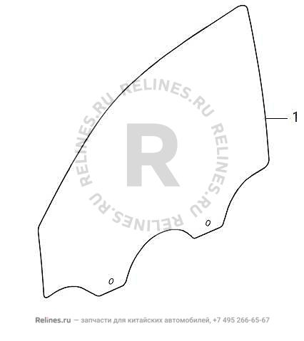 Стекло двери передней левой