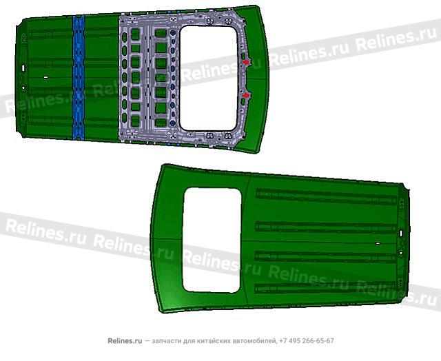 Roof panel assy