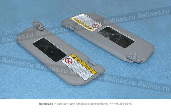 Солнцезащитный козырек левый gray,with airbag alert label(without pab),exported