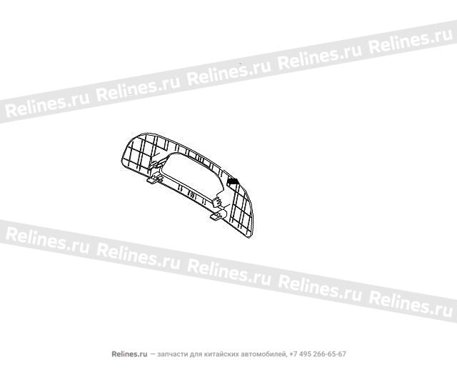 Backrest trim panel w/o DVD assy,driver