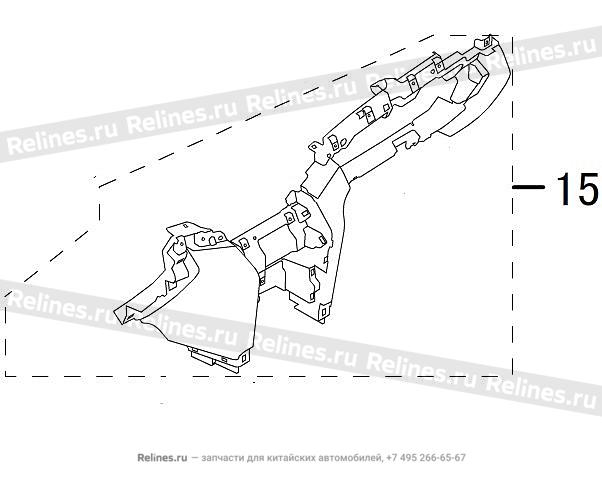 Inst panel LWR body assy