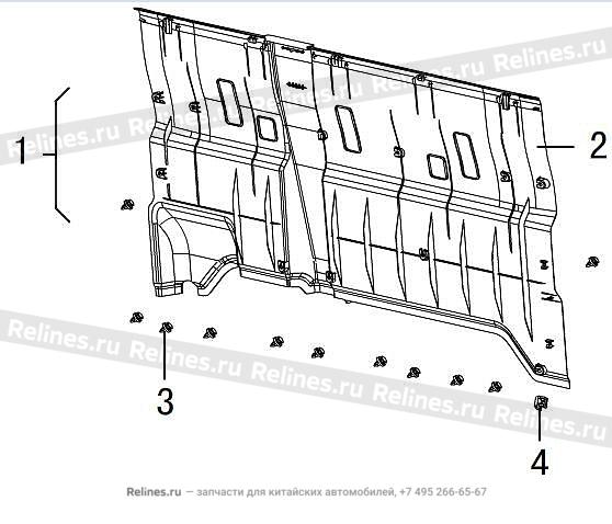 Guard plate assy-rr Wall - 560210***1XA86