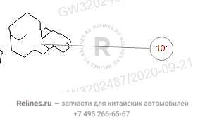 Уплотнитель моторного отсека правый - 84031***N04A